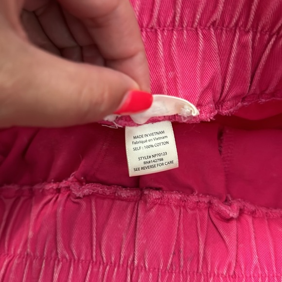 New In | Women’s pink, high waisted, thick banded shorts - Picture 10 of 16